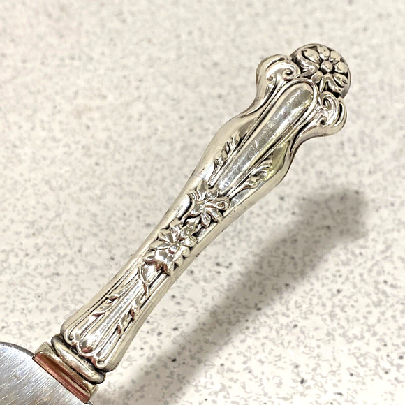 Vintage Silverplated Flatware Hostess Cake Pie or Dessert Server Art Nouveau - Picture 3 of 7